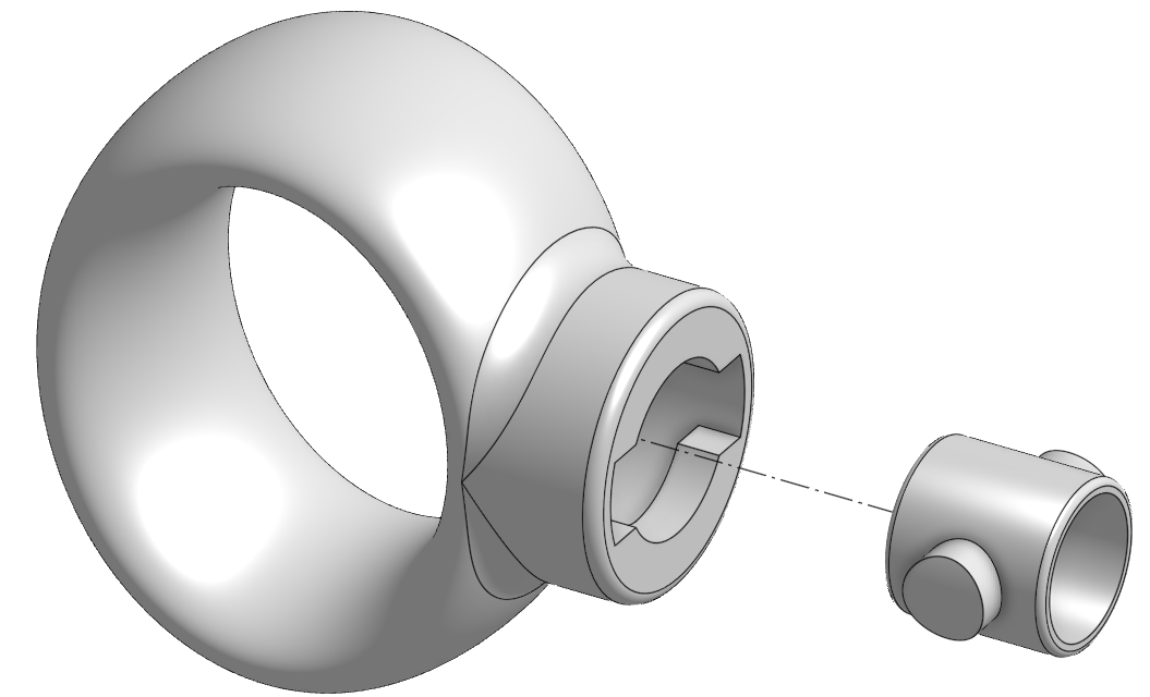 Splayometer twist-lock quick-release mechanism detail